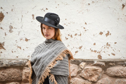 Our Angelina Alpaca Wrap is perfect for Fall Fashion