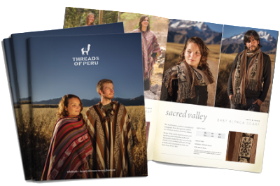 Announcing the Launch of Threads of Peru's 2013 Wholesale Catalogue!