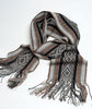 Totora Master Weaver 100% Alpaca Scarf- Onyx and Charcoal