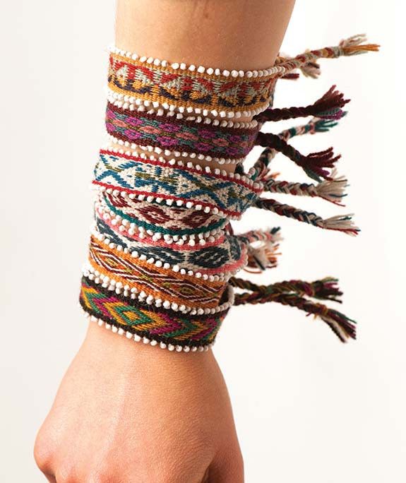 Bracelet Friendship Colorful Woven Friendship Bracelets Stock Photo  517495153 | Shutterstock