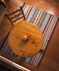 Handwoven Wool Floor Rug – Durable Wool Floor Rug, Handmade in Peru, Fair Trade. Turquoise, MultiColor Floor Rug,  Awesome quality wool Floor Rug.  Tribal floor rug