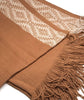 Inca Design Alpaca Throw- Vicuña Tan; Peruvian Alpaca Throw Blanket 