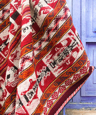 Tupac Amaru Wool Peruvian Manta – Threads of Peru