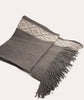 Inca Design Alpaca Throw- Charcoal Grey; Peruvian Alpaca Throw Blanket 